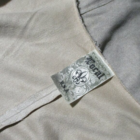 Vocal Grey Brown Faux Suede Lace Bell Slv Cardigan Jacket Size XL Fairy Grung - Picture 5 of 15